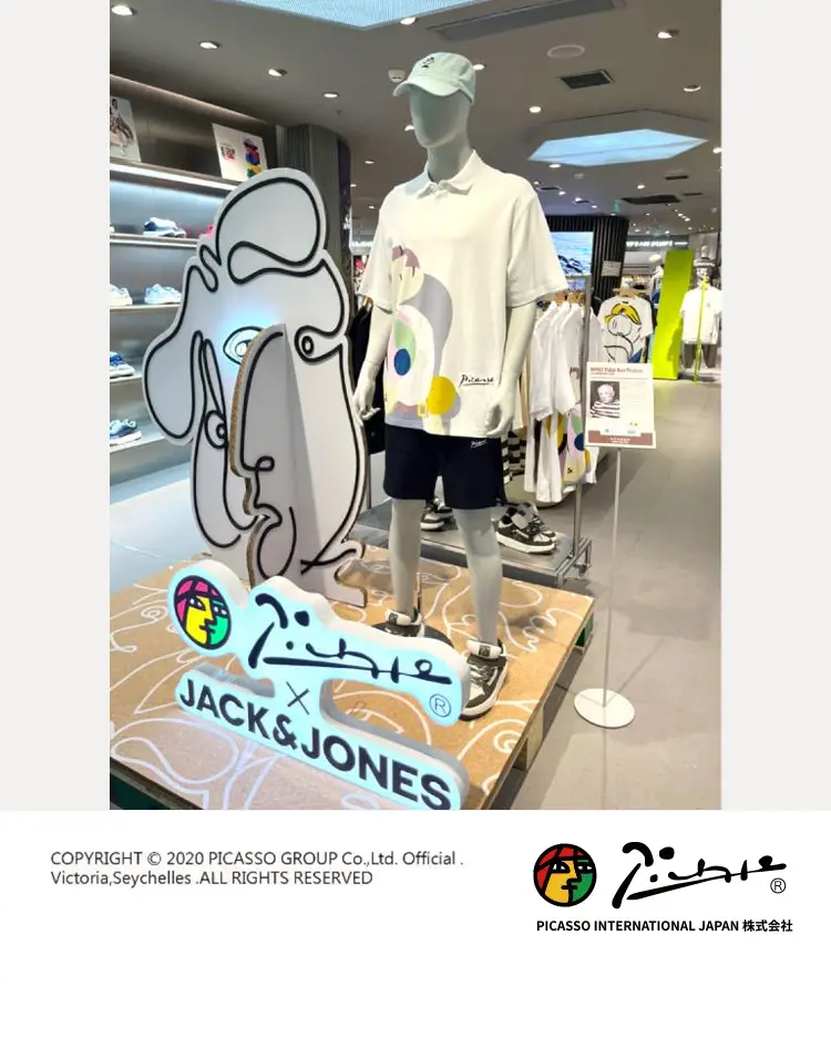 ピカソ、ライセンスコラボ：Jack & Jones コラボ実例企画